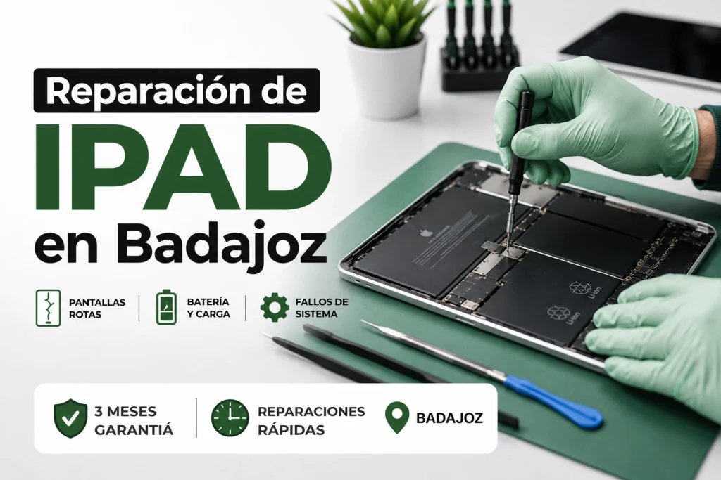 Reparación de Ipad en Badajoz InfortelEX, Servicio Tecnico Profesional.