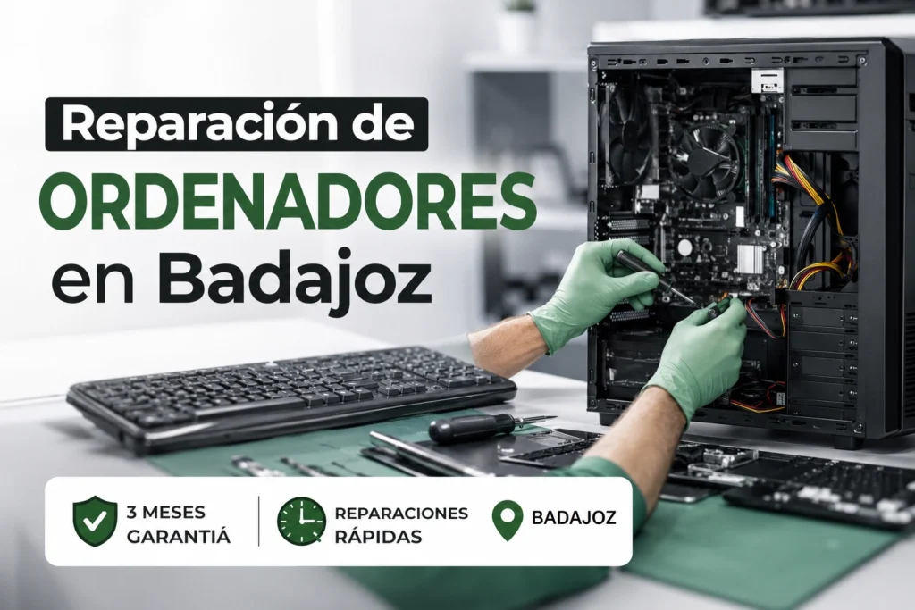 Reparación de Ordenadores en Badajoz InfortelEX, Servicio Tecnico Profesional.