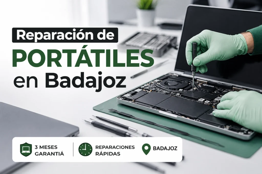 Reparación de Portatiles en Badajoz InfortelEX, Servicio Tecnico Profesional.
