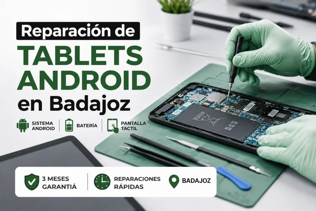 Reparación de Tablet en Badajoz InfortelEX, Servicio Tecnico Profesional.